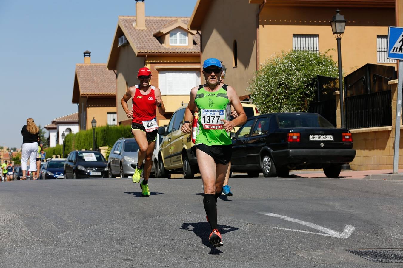 El calor apretó a los corredores