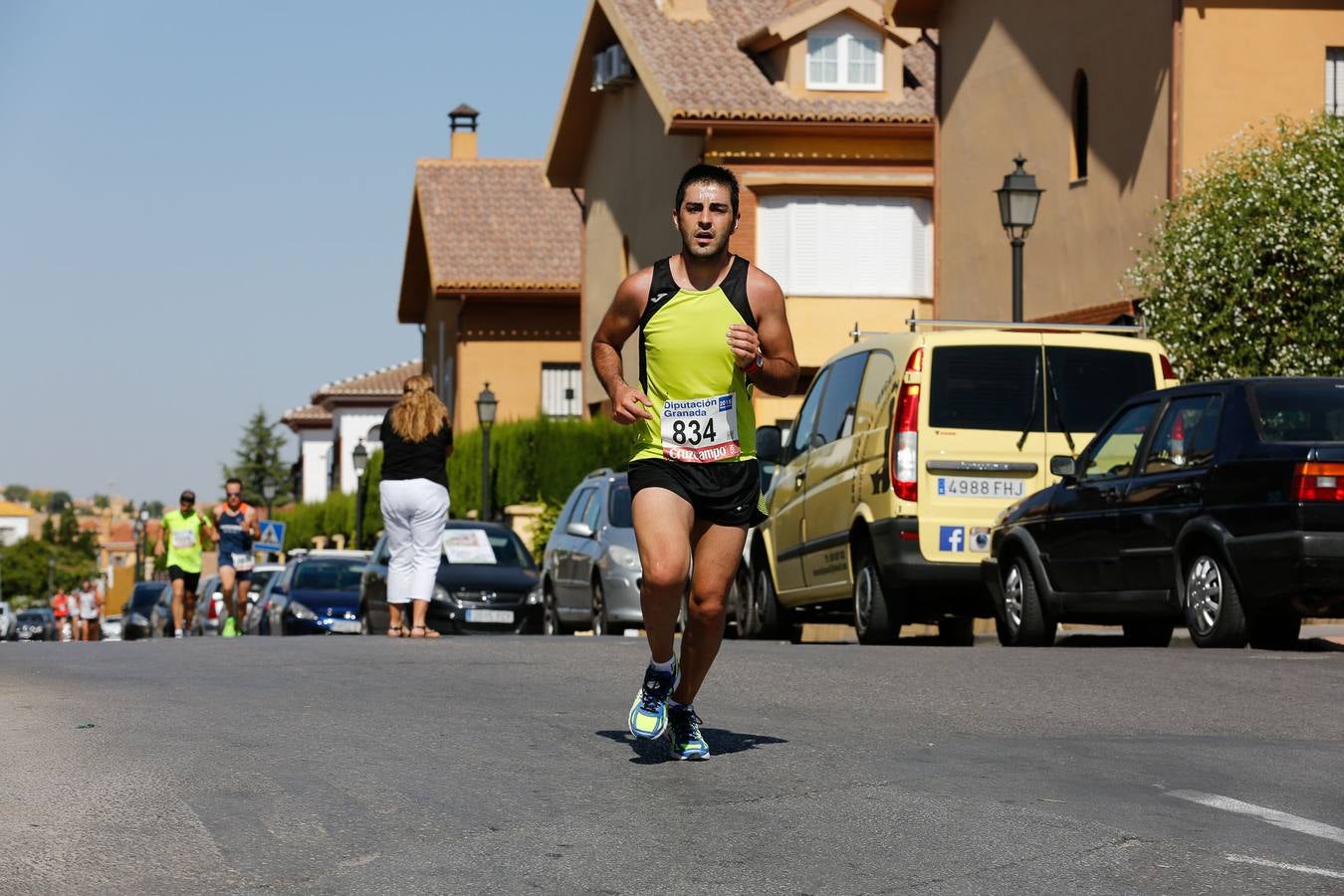 El calor apretó a los corredores