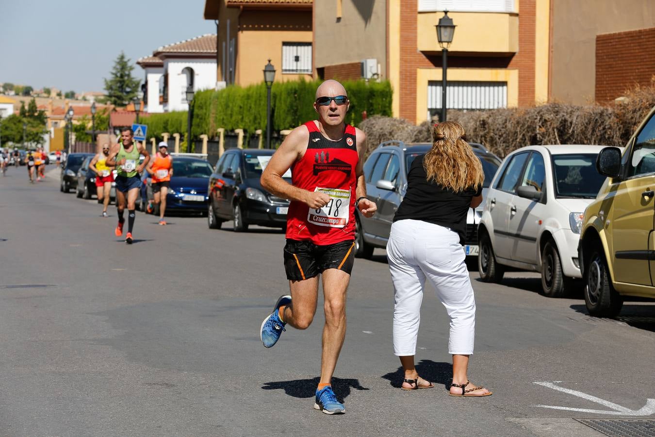 El calor apretó a los corredores