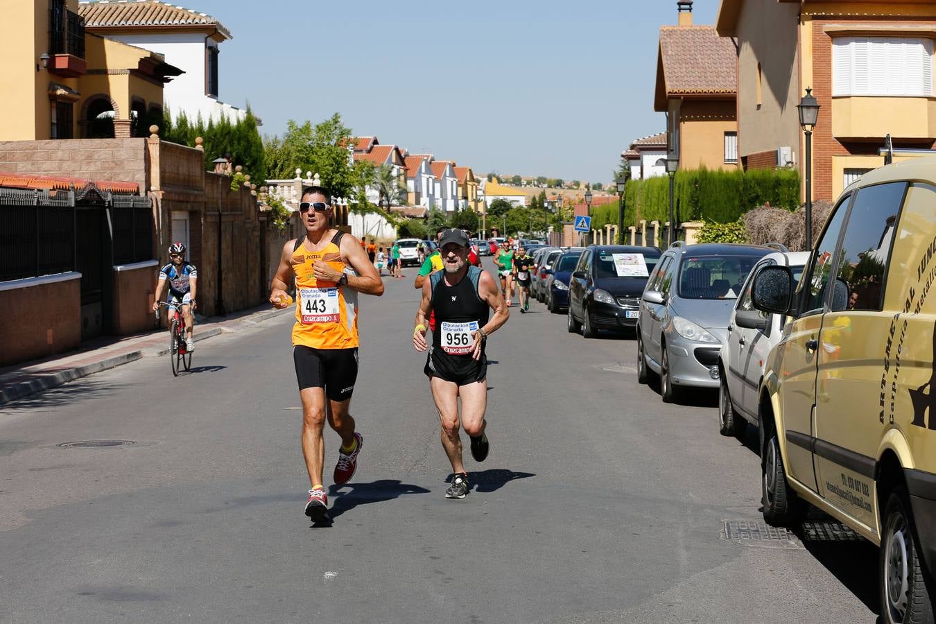 El calor apretó a los corredores