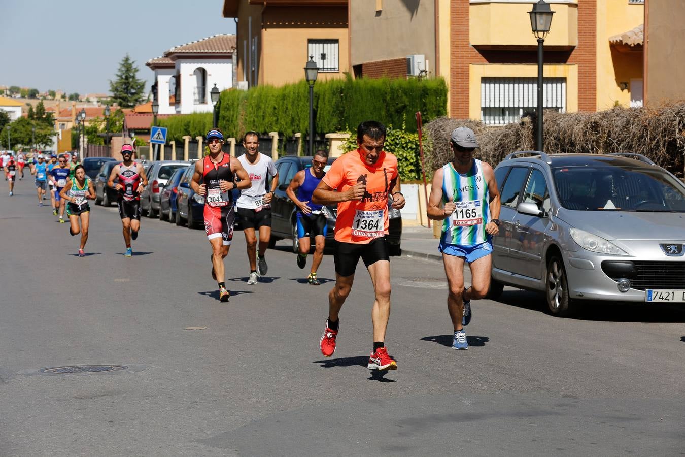 El calor apretó a los corredores