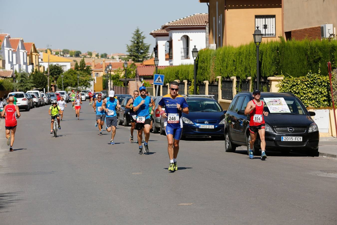 El calor apretó a los corredores