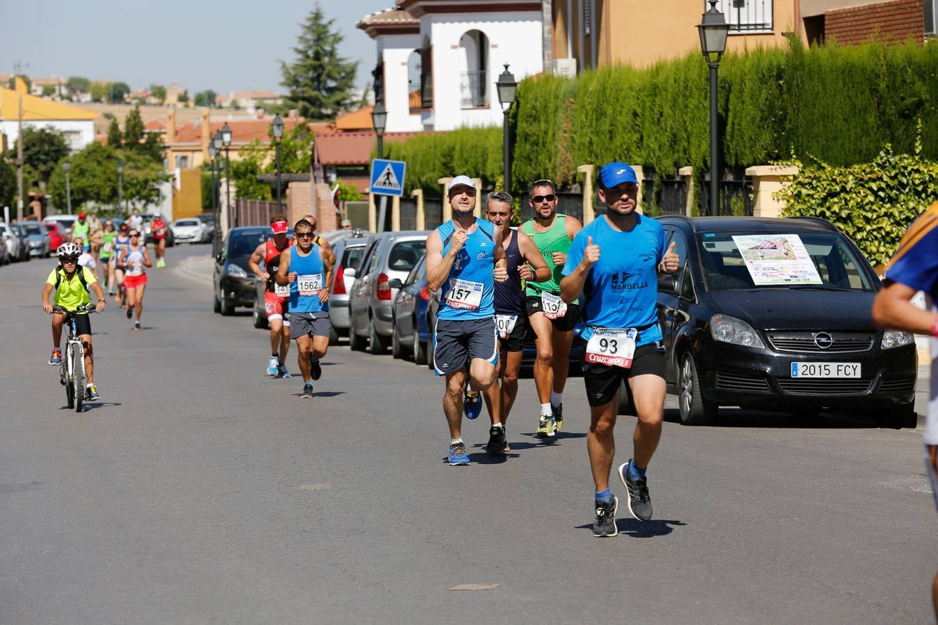 El calor apretó a los corredores