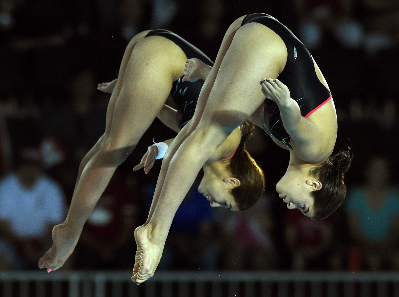 La medallista de bronce Paola Espinosa y Alejandra Orozco de México competirán durante la final de saltos sincronizados en la plataforma de 10 metros en los Juegos Panamericanos de Toronto.