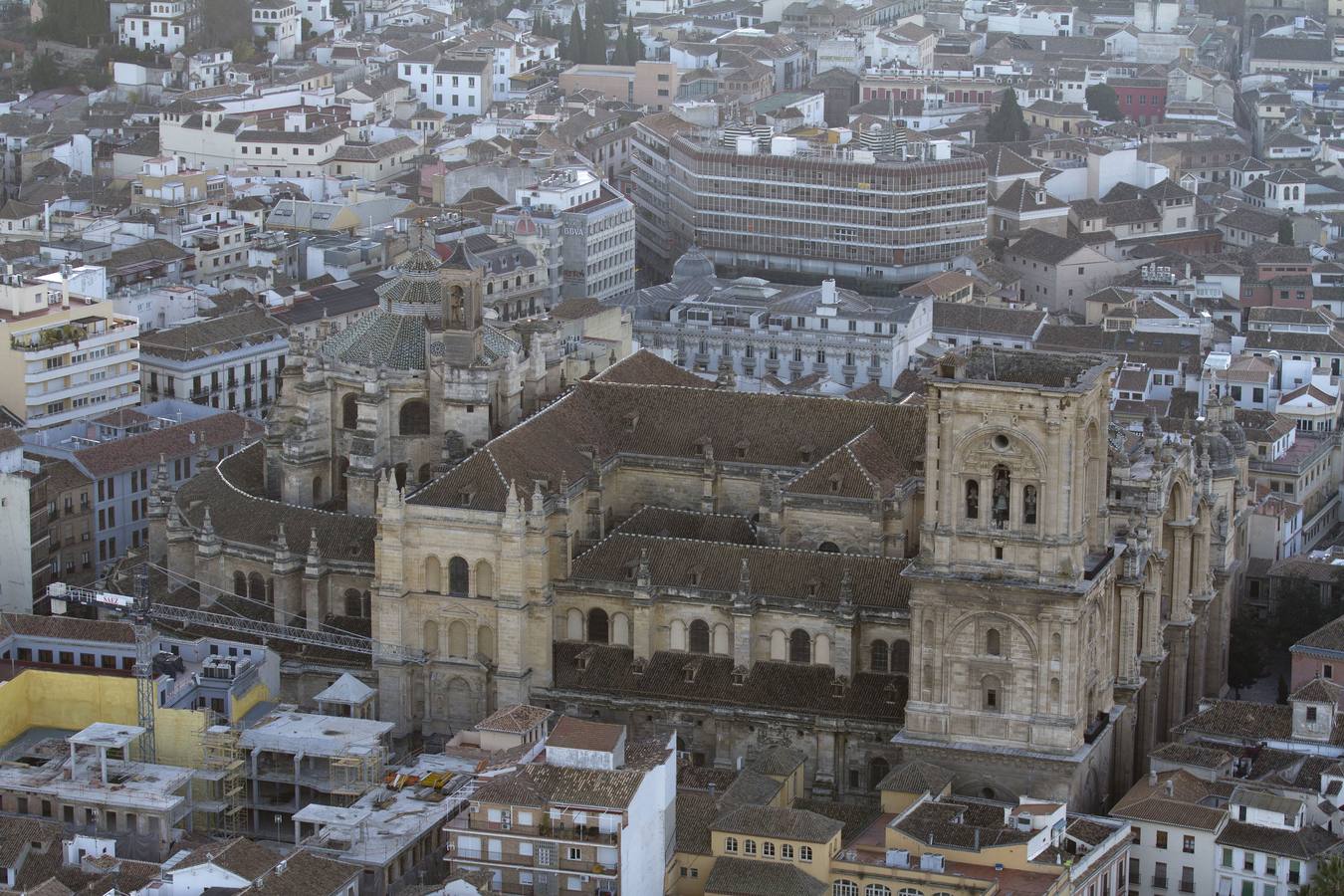 Vista aérea de la Catedral. 