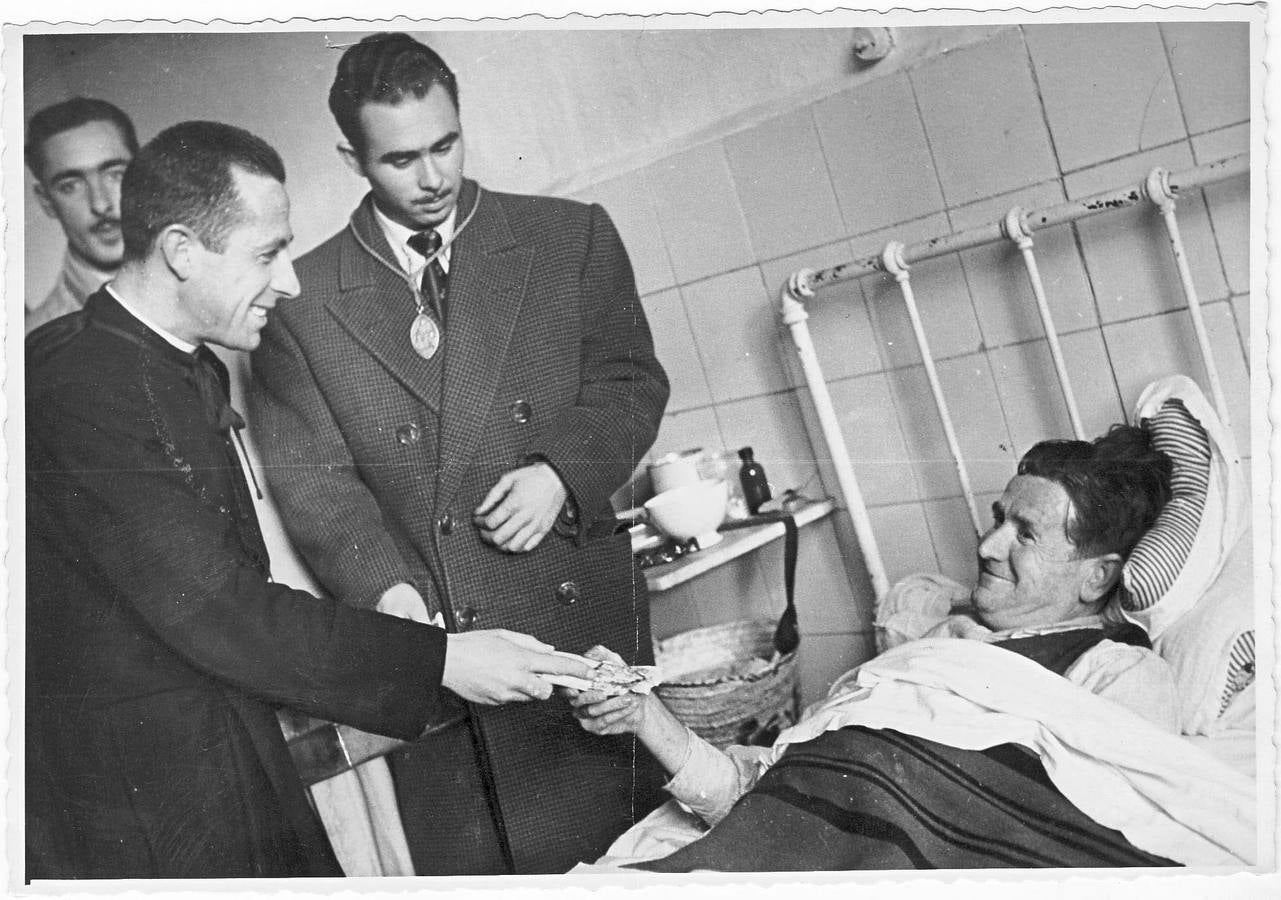 Visita a un enfermo en San Lázaro.