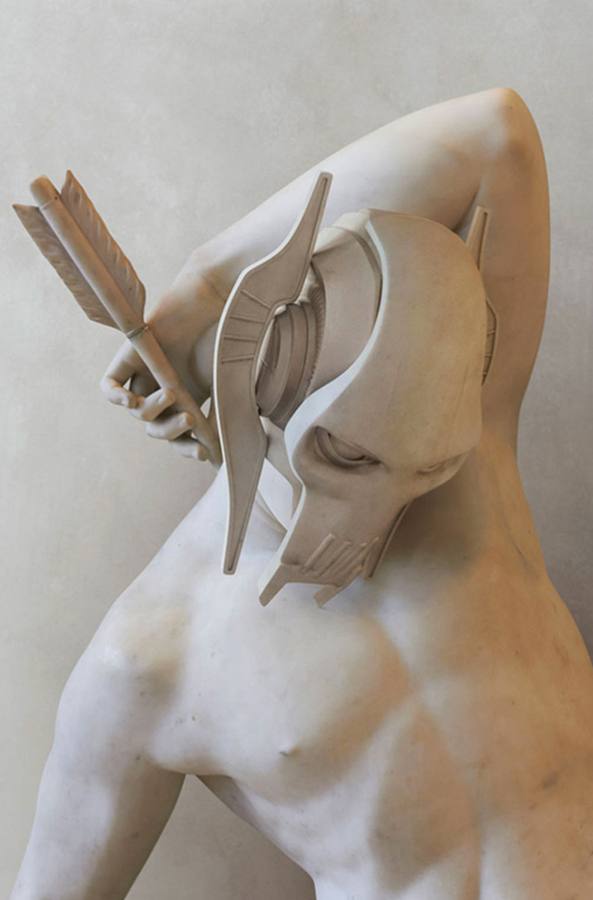 Los personajes de la Guerra de las Galaxias hechos como antiguas estatuas griegas