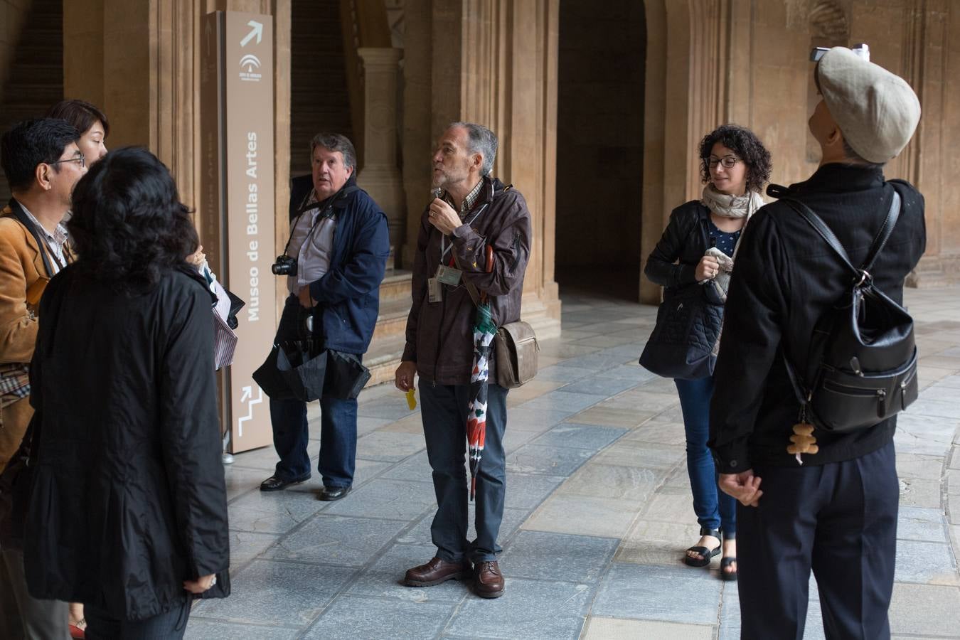 Parada en el palacio renacentista dedicado al emperador.
