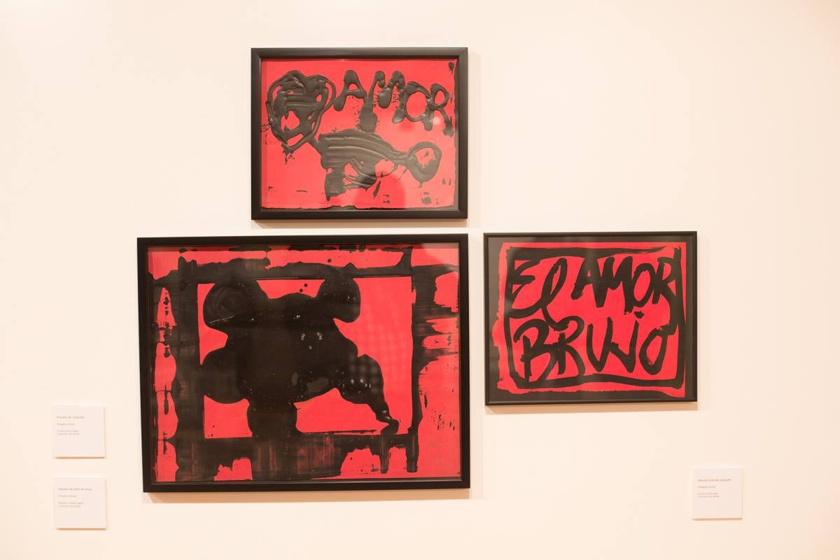 Los bocetos que hizo Frederic Amat para &#039;El amor brujo&#039; de Falla