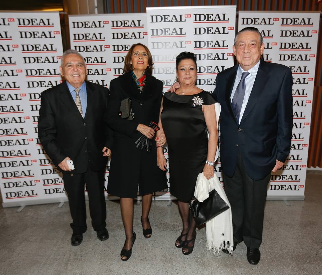 Luis Javier Garrido, Mª Angustias Suárez, Mariquilla y Carlos Nestares.