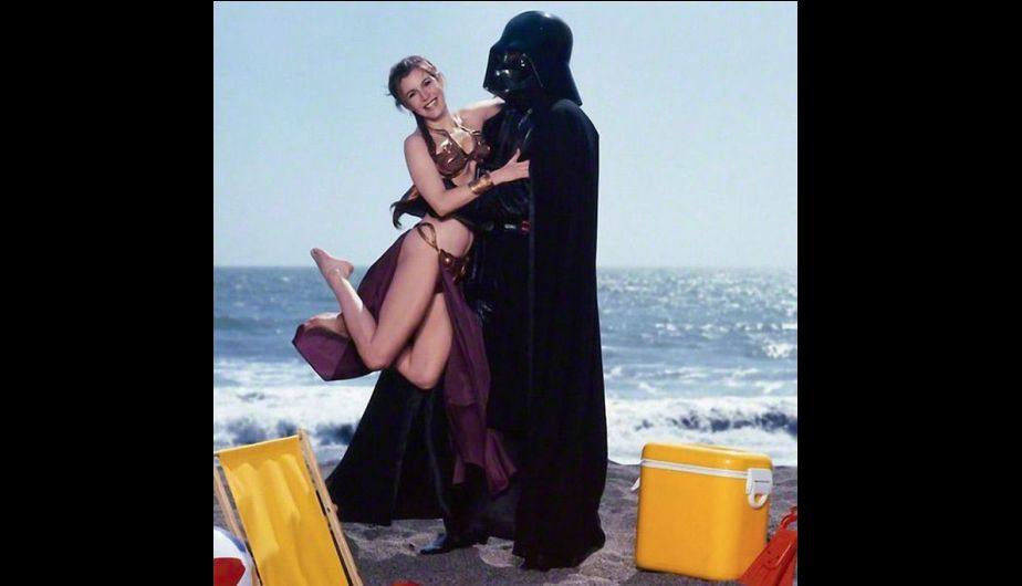 Sesión de fotos de 1983 recuperada por &#039;Rolling Stone&#039;, en la que aparece Carrie Fisher como Leia en la playa