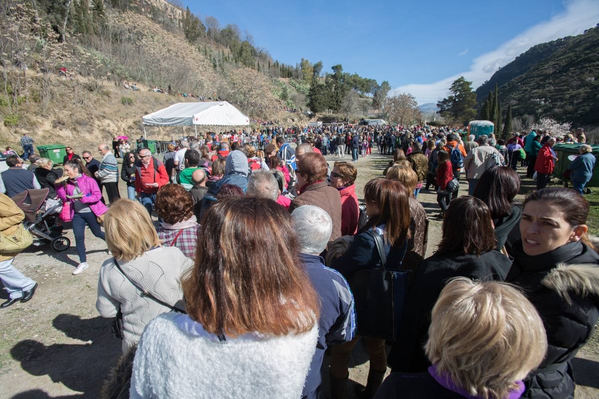 Un millar de granadinos participa en el Sacromonte en la romería de su patrón