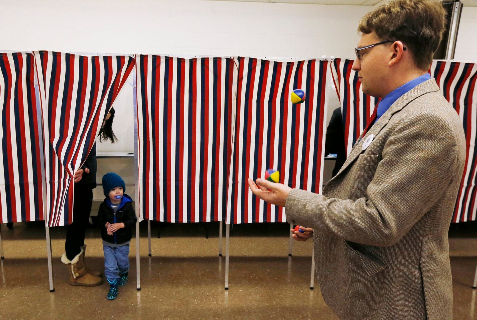 Votación en Manchester, New Hampshire.