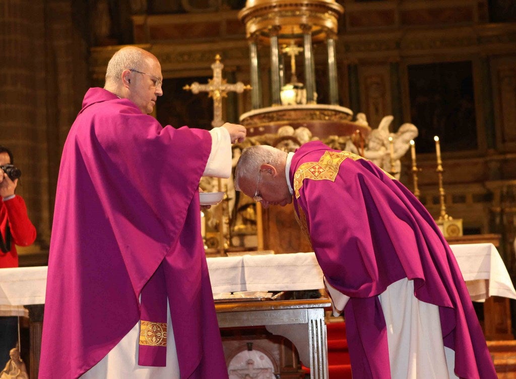 Miércoles de ceniza en la catedral de Jaén