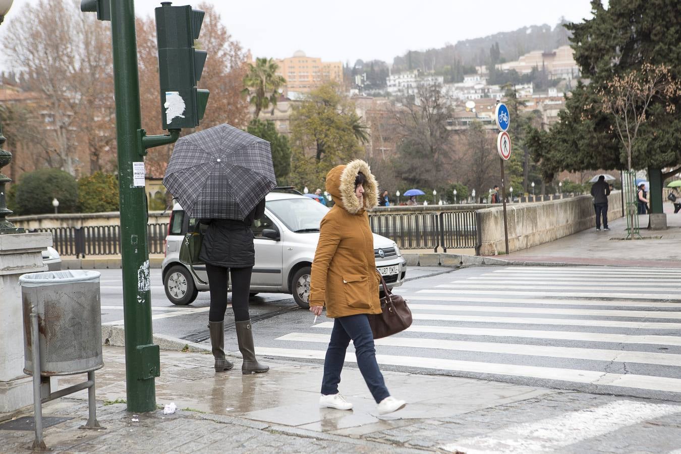 Viernes de lluvia fina en Granada