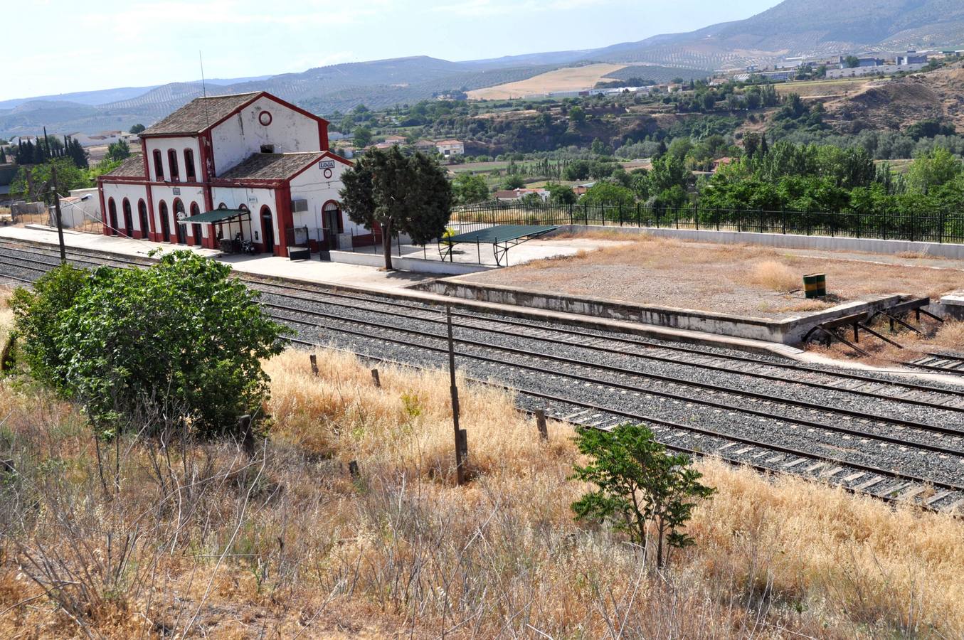 Imagen de la antigua estación, en mayo de 2015.