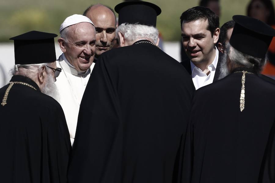 El Papa, con Lesbos