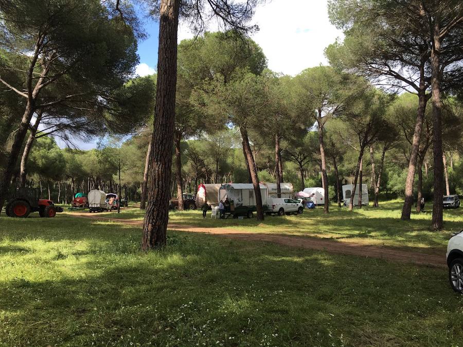 Al Rocío desde Jaén con la lluvia como compañía