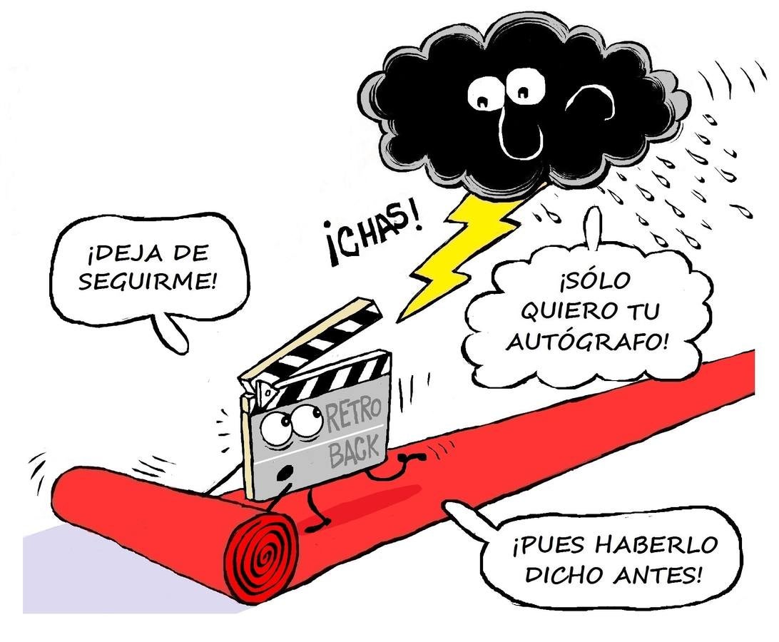 Ya sea año de humedad o de estiaje puro y duro, sólo sé que al colocar la alfombra del Retroback, esos días llueve seguro.