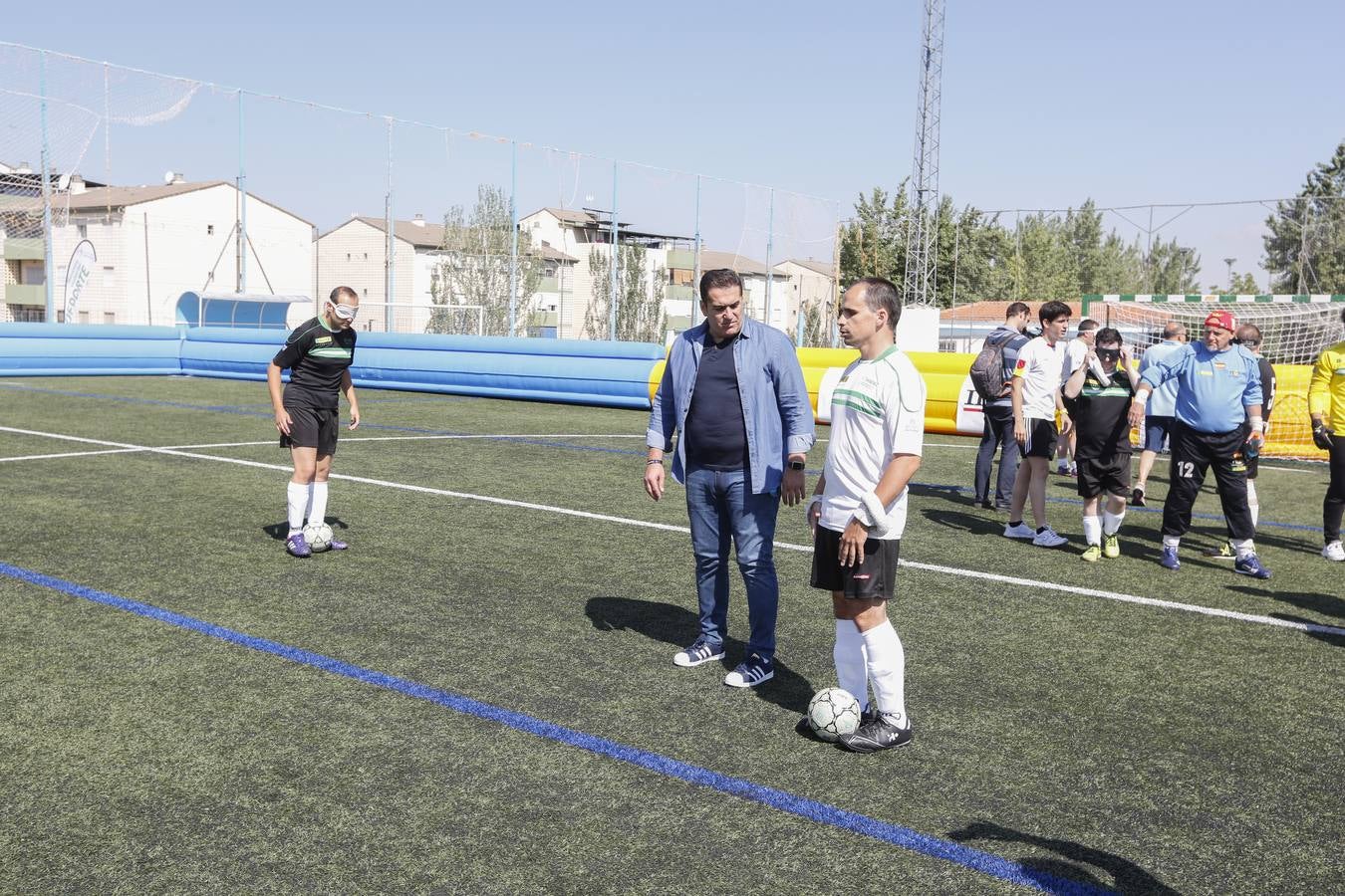 Lección magistral de la Selección Española de fútbol para ciegos en Maracena