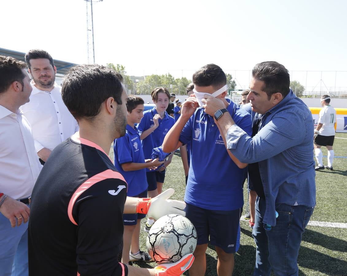 Lección magistral de la Selección Española de fútbol para ciegos en Maracena