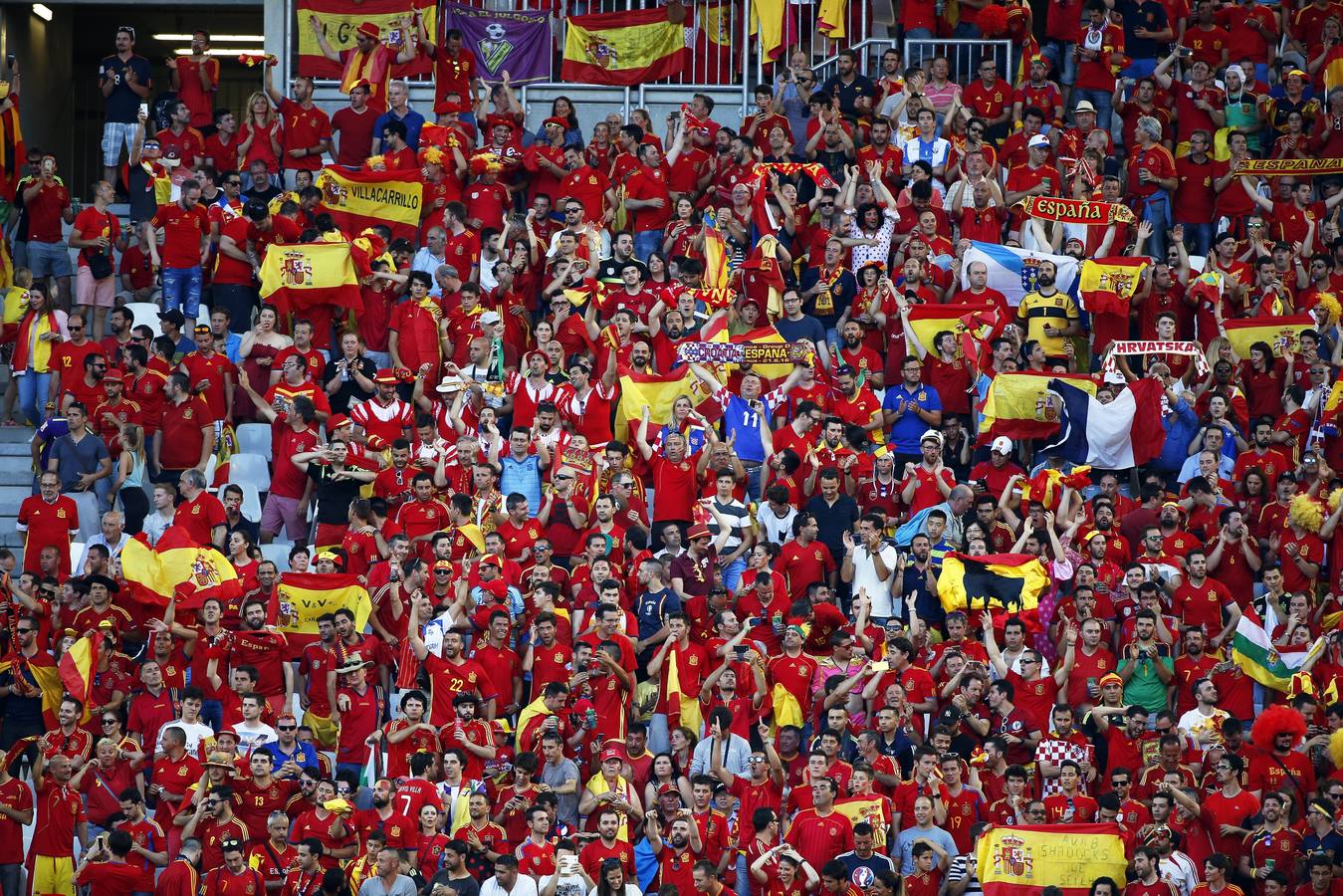 Los croatas controlados, los españoles animados