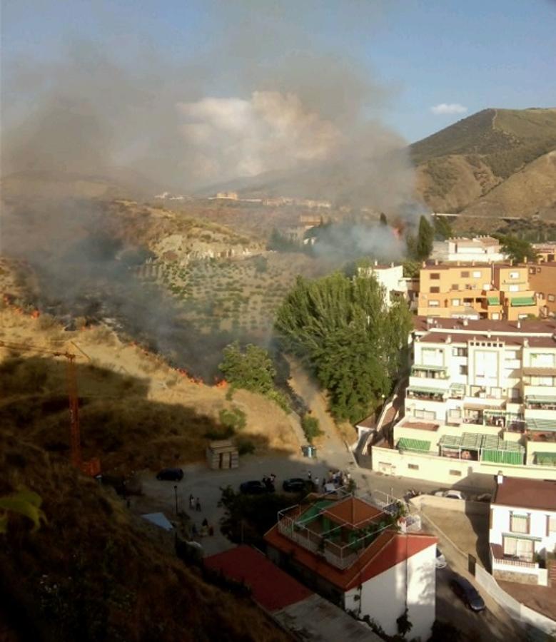 Declarado un incendio en un solar de Cenes de la Vega