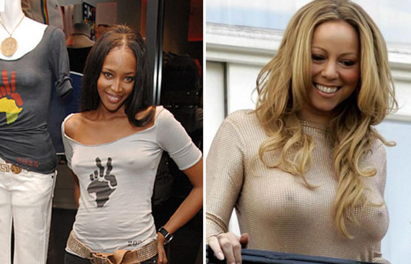 Las famosas se quitan el sujetador