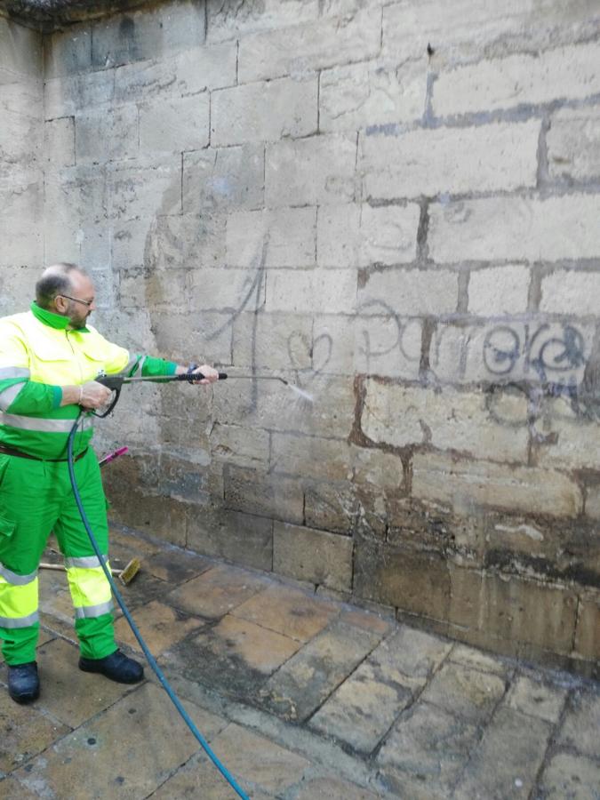 Las pintadas ensucian la Catedral