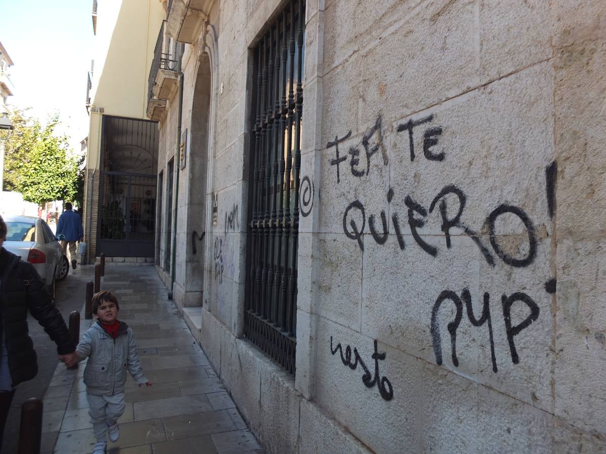 Patrimonio pintarrajeado