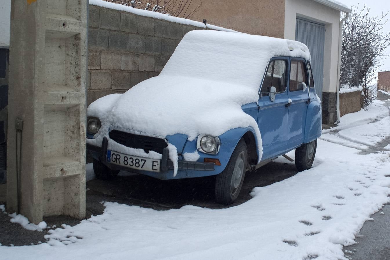 Nieve en la Comarca de Guadix