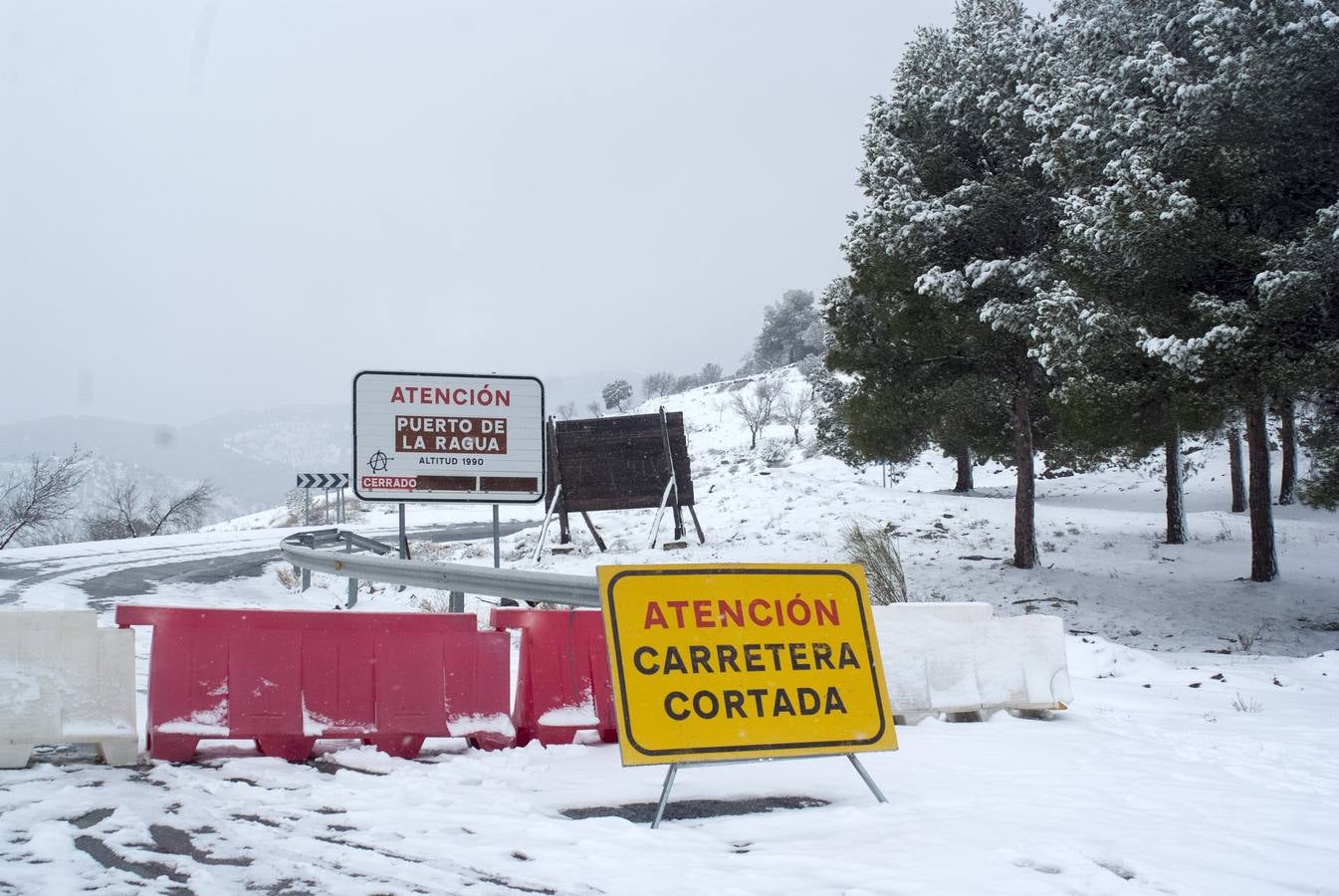 Nieve en la Comarca de Guadix