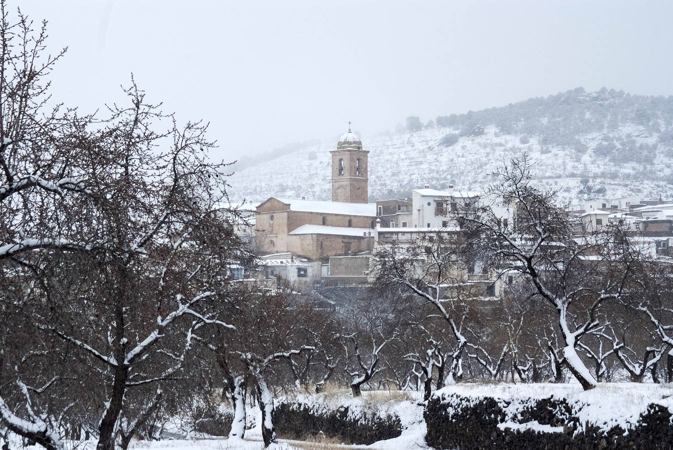 Nieve en la Comarca de Guadix