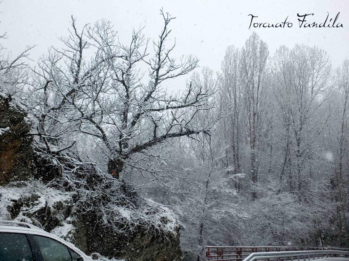 La comarca de Guadix queda cubierta de nieve