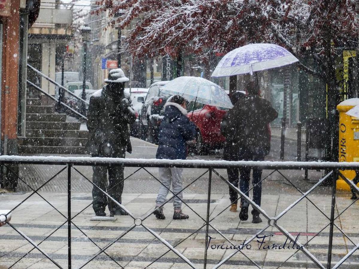 La comarca de Guadix queda cubierta de nieve