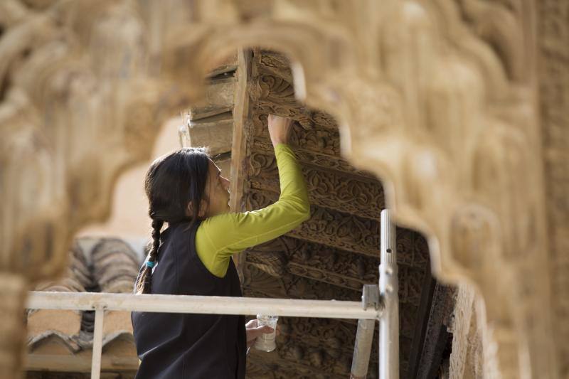 El Patio de los Leones vuelve a lucir más espectacular sin un andamio