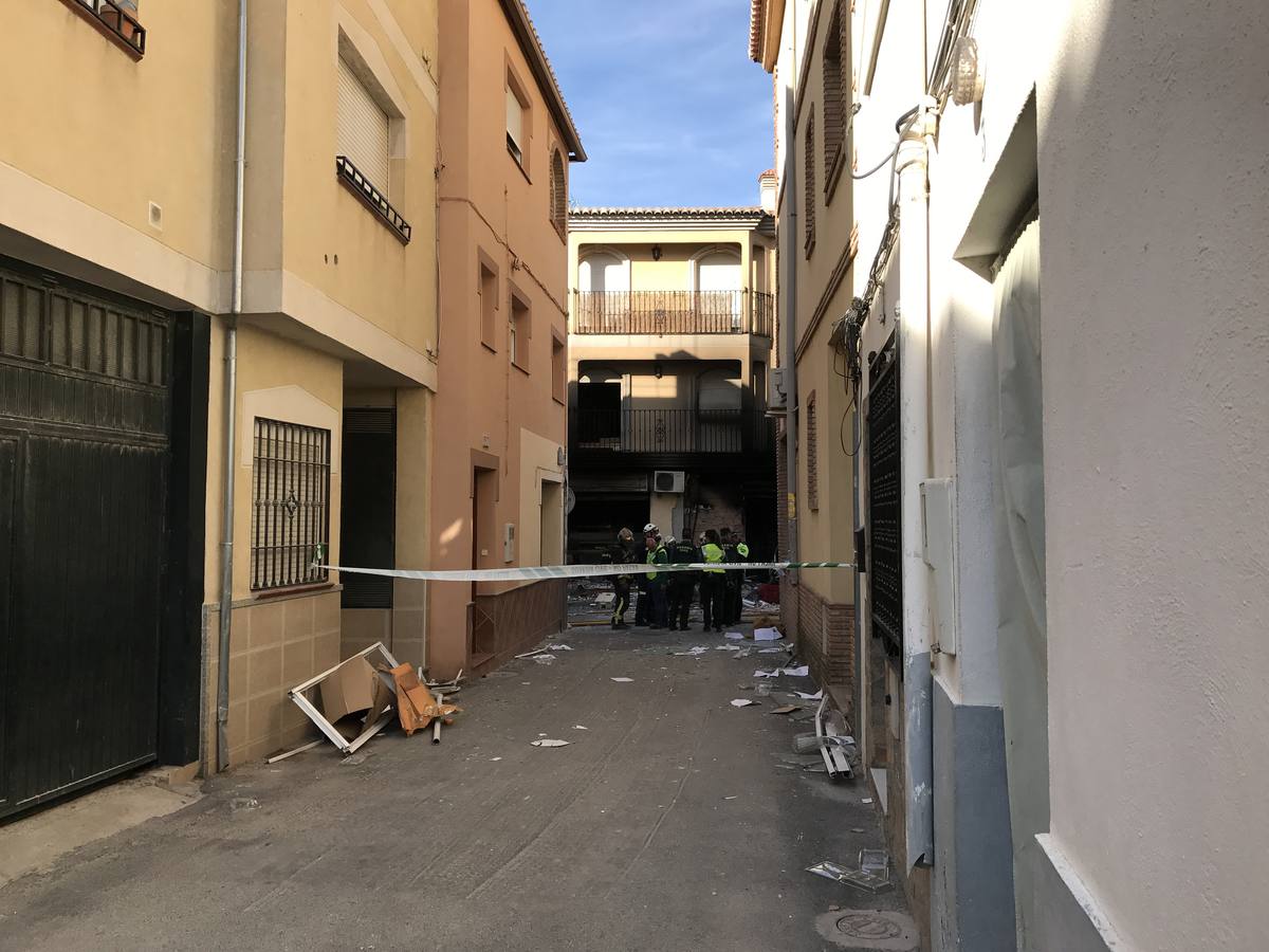 Explosión en una carnicería de Dúrcal