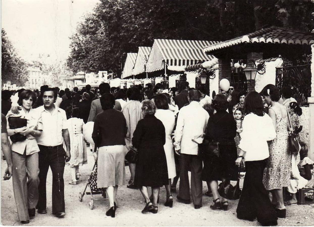 Así era la feria del Corpus en el centro de Granada