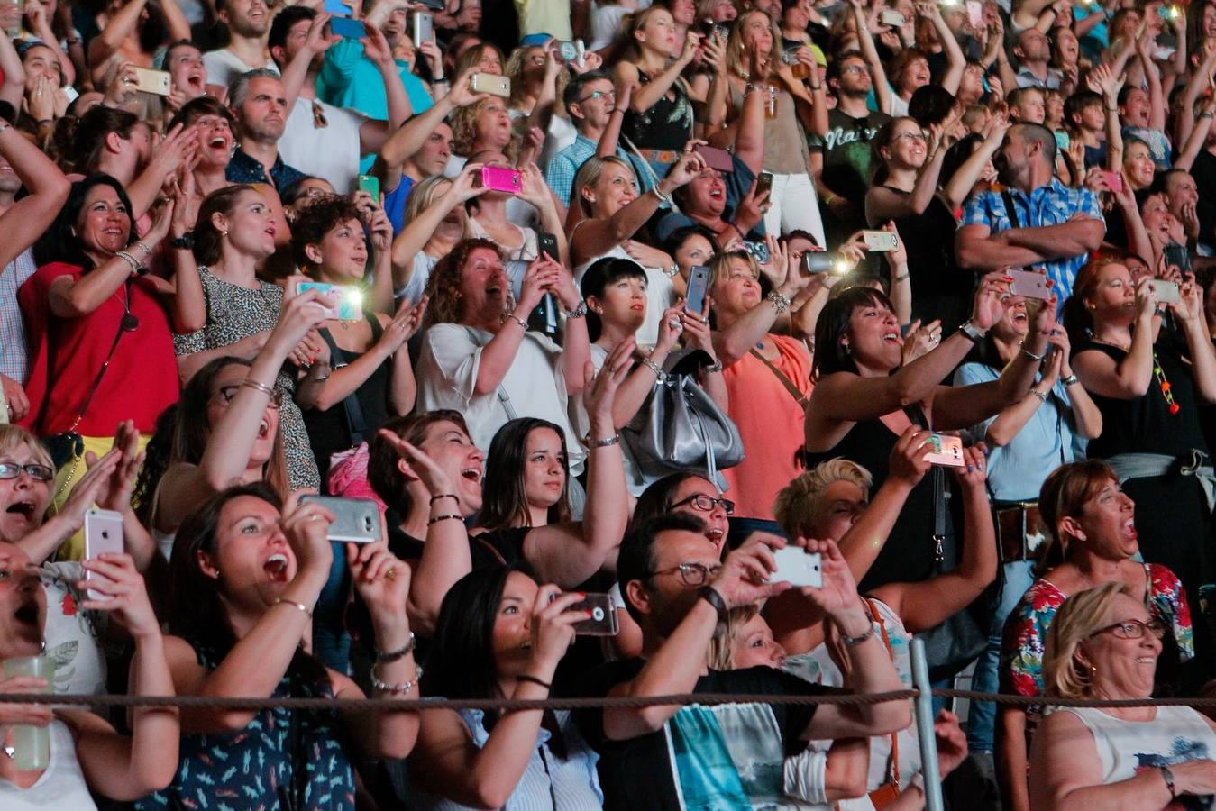 El mejor ambiente en el concierto de Ricky Martin en Granada