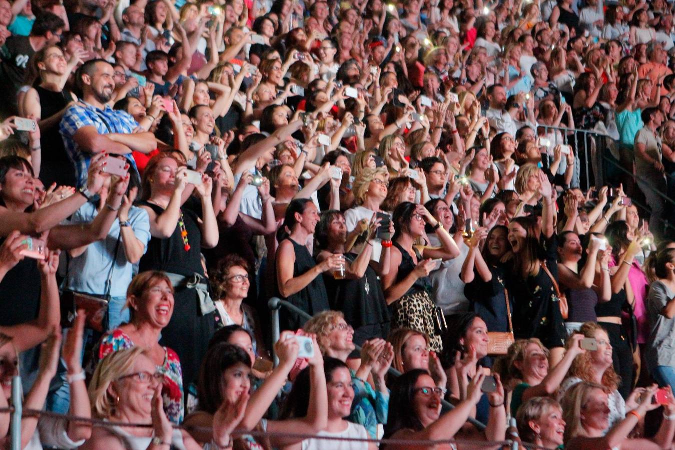 El mejor ambiente en el concierto de Ricky Martin en Granada