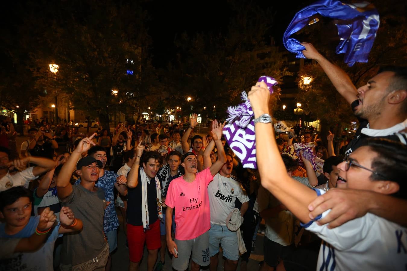 Granada celebra la victoria del Real Madrid