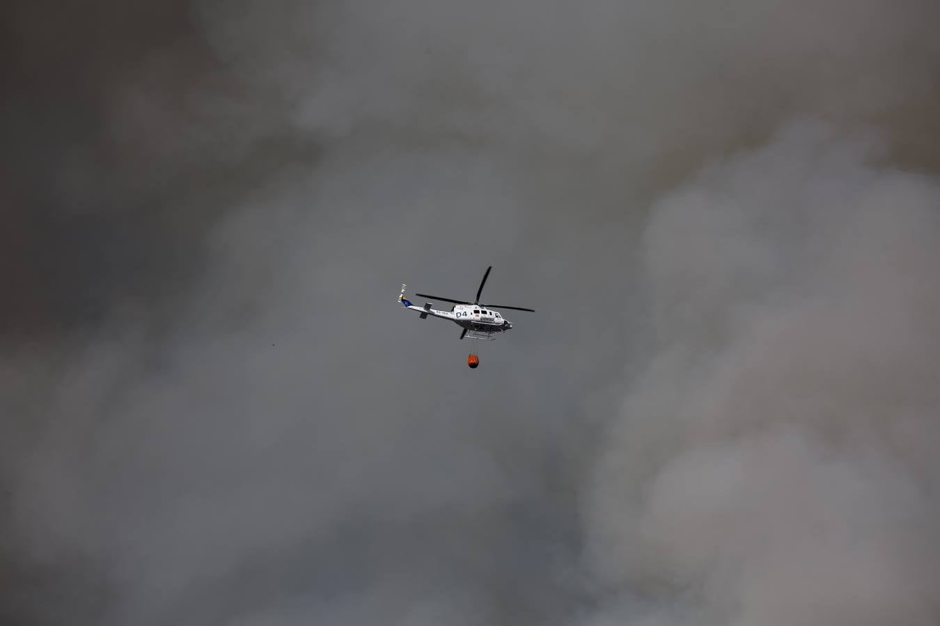 Las imágenes del incendio en el barranco de San Jerónimo