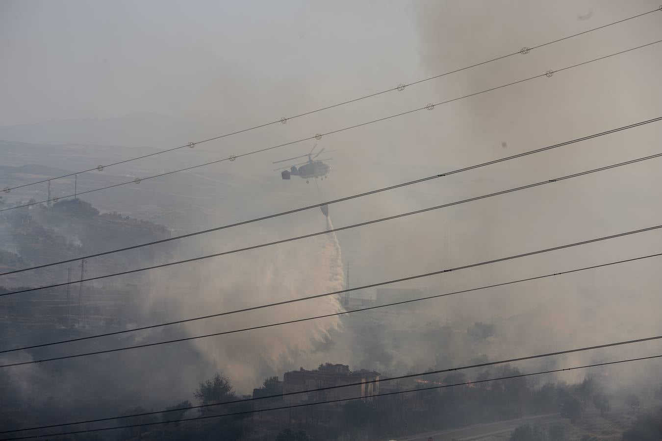Las imágenes del incendio en el barranco de San Jerónimo