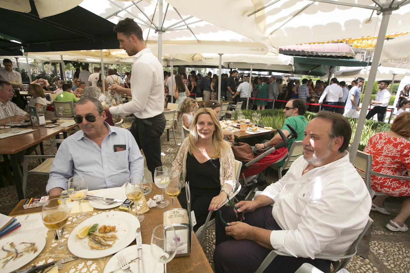 Ambiente en Las Titas en el miércoles de Corpus