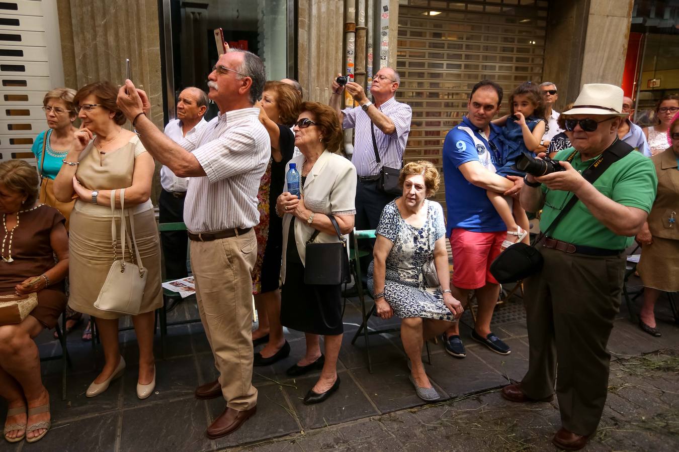 Ambiente durante la procesión del Corpus