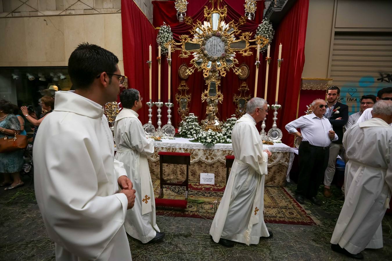 Ambiente durante la procesión del Corpus