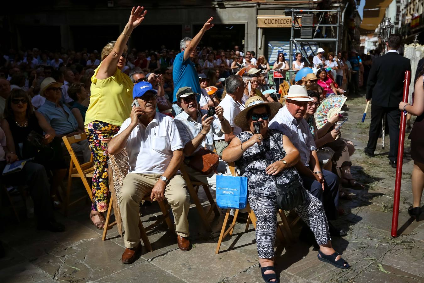 Ambiente durante la procesión del Corpus