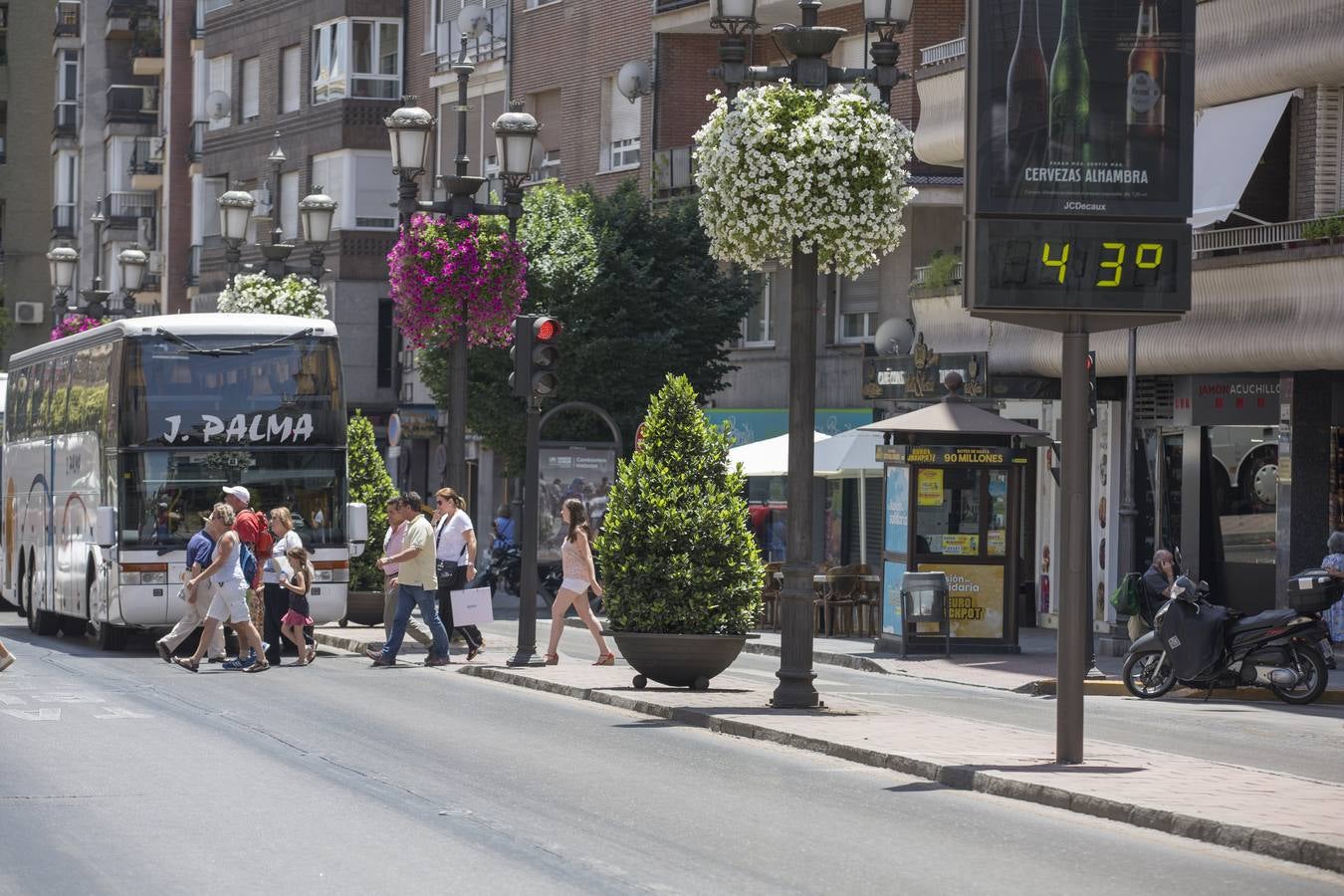 Granada sucumbe a la ola de calor