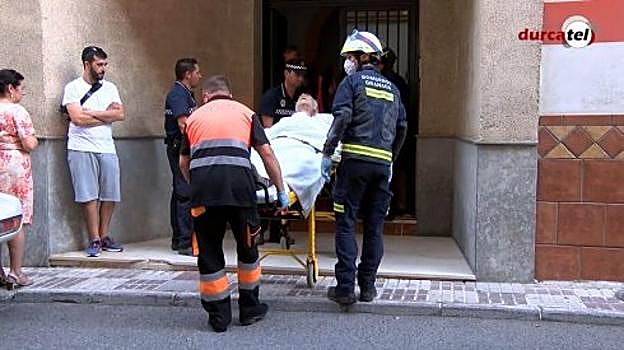 Antonio fue trasladado al PTS después de ser rescatado por los bomberos.