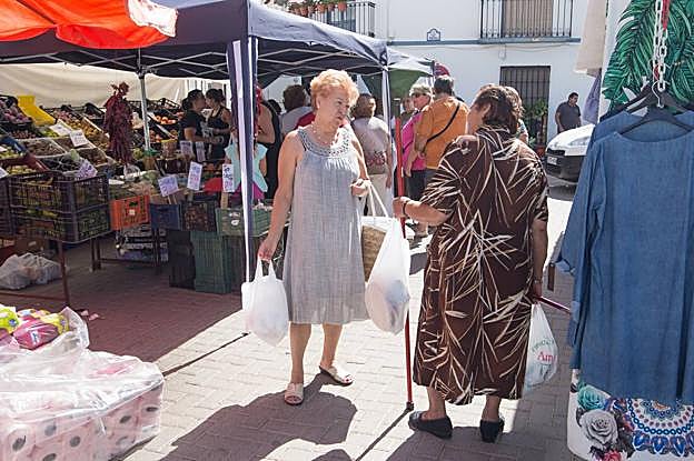 Animación en agosto coincidiendo, además, con el mercadillo.
